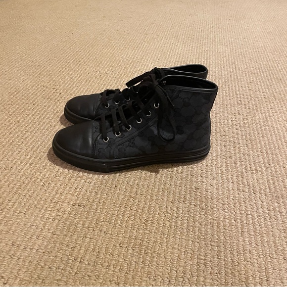 Gucci black monogram sneakers - Picture 3 of 5